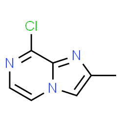 ChemSpider 2D Image | 8-Chloro-2-methylimidazo[1,2-a]pyrazine | C7H6ClN3