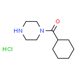 ChemSpider 2D Image | Cyclohexyl(piperazin-1-yl)methanone hydrochloride | C11H21ClN2O