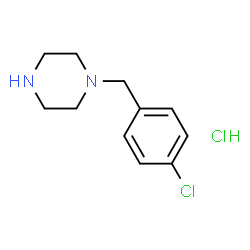 ChemSpider 2D Image | 1-(4-Chlorobenzyl)piperazine hydrochloride (1:1) | C11H16Cl2N2