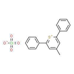 ChemSpider 2D Image | 4-Methyl-2,6-diphenylthiopyrylium perchlorate | C18H15ClO4S