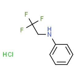 ChemSpider 2D Image | N-(2,2,2-Trifluoroethyl)aniline hydrochloride (1:1) | C8H9ClF3N