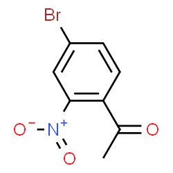 ChemSpider 2D Image | 4'-Bromo-2'-nitroacetophenone | C8H6BrNO3