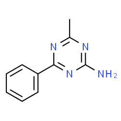 ChemSpider 2D Image | 4-Methyl-6-phenyl-1,3,5-triazin-2-amine | C10H10N4