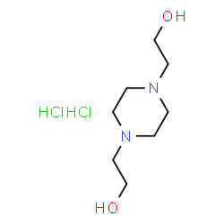 ChemSpider 2D Image | 2,2'-(1,4-Piperazinediyl)diethanol dihydrochloride | C8H20Cl2N2O2