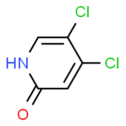 ChemSpider 2D Image | 4,5-Dichloropyridin-2-ol | C5H3Cl2NO