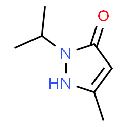 ChemSpider 2D Image | 2-Isopropyl-5-methyl-1,2-dihydro-3H-pyrazol-3-one | C7H12N2O
