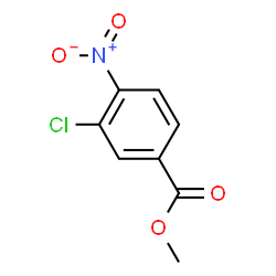 ChemSpider 2D Image | Methyl 3-chloro-4-nitrobenzoate | C8H6ClNO4