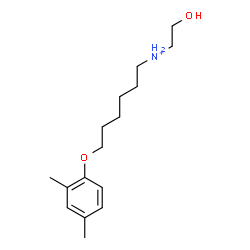 ChemSpider 2D Image | 6-(2,4-Dimethylphenoxy)-N-(2-hydroxyethyl)-1-hexanaminium | C16H28NO2