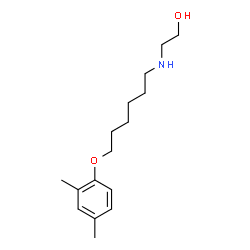ChemSpider 2D Image | 2-{[6-(2,4-Dimethylphenoxy)hexyl]amino}ethanol | C16H27NO2