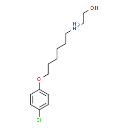 ChemSpider 2D Image | 6-(4-Chlorophenoxy)-N-(2-hydroxyethyl)-1-hexanaminium | C14H23ClNO2