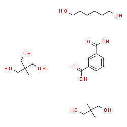 ChemSpider 2D Image | 2,2-dimethylpropane-1,3-diol; hexane-1,6-diol; 2-(hydroxymethyl)-2-methyl-propane-1,3-diol; isophthalic acid | C24H44O11