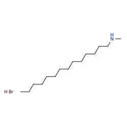 ChemSpider 2D Image | N-Methyl-1-tetradecanamine hydrobromide (1:1) | C15H34BrN