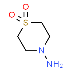 ChemSpider 2D Image | 4-Thiomorpholinamine 1,1-dioxide | C4H10N2O2S