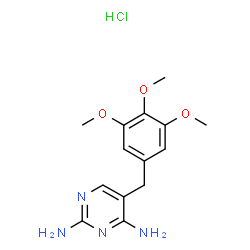ChemSpider 2D Image | trimethoprim hydrochloride | C14H19ClN4O3