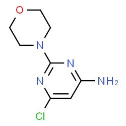 ChemSpider 2D Image | 6-Chloro-2-morpholinopyrimidin-4-amine | C8H11ClN4O