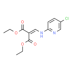 ChemSpider 2D Image | Diethyl {[(5-chloro-2-pyridinyl)amino]methylene}malonate | C13H15ClN2O4