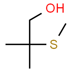 ChemSpider 2D Image | 2-Methyl-2-(methylsulfanyl)-1-propanol | C5H12OS