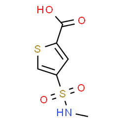 ChemSpider 2D Image | 4-(Methylsulfamoyl)-2-thiophenecarboxylic acid | C6H7NO4S2