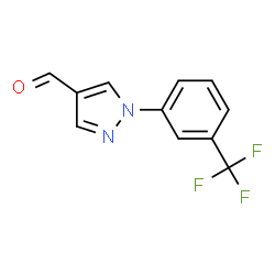 ChemSpider 2D Image | 1-[3-(Trifluoromethyl)phenyl]-1H-pyrazole-4-carbaldehyde | C11H7F3N2O