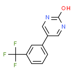 ChemSpider 2D Image | 5-[3-(Trifluoromethyl)phenyl]-2(1H)-pyrimidinone | C11H7F3N2O