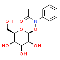 ChemSpider 2D Image | 1-O-[Acetyl(phenyl)amino]-beta-D-glucopyranose | C14H19NO7