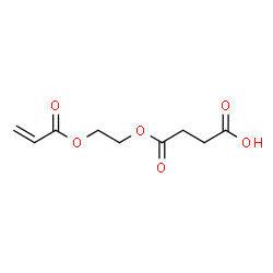 ChemSpider 2D Image | mono-2-(Acryloyloxy)ethyl succinate | C9H12O6