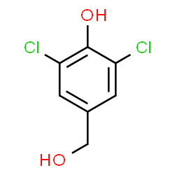 ChemSpider 2D Image | 2,6-Dichloro-4-(hydroxymethyl)phenol | C7H6Cl2O2