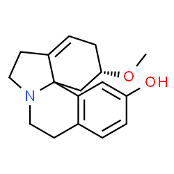 ChemSpider 2D Image | (3alpha)-3-Methoxy-1,6-didehydroerythrinan-15-ol | C17H21NO2