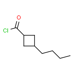 ChemSpider 2D Image | 3-Butylcyclobutanecarbonyl chloride | C9H15ClO