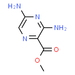 ChemSpider 2D Image | Methyl 3,5-diamino-2-pyrazinecarboxylate | C6H8N4O2