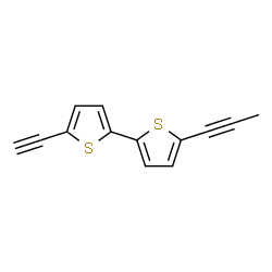 ChemSpider 2D Image | 5-Ethynyl-5'-(1-propyn-1-yl)-2,2'-bithiophene | C13H8S2