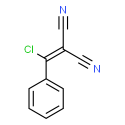 ChemSpider 2D Image | α-CHLOROBENZYLIDENEMALONONITRILE | C10H5ClN2