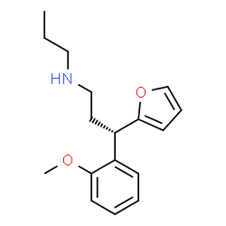 ChemSpider 2D Image | (3S)-3-(2-Furyl)-3-(2-methoxyphenyl)-N-propyl-1-propanamine | C17H23NO2