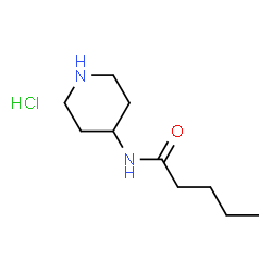ChemSpider 2D Image | N-(4-Piperidinyl)pentanamide hydrochloride (1:1) | C10H21ClN2O