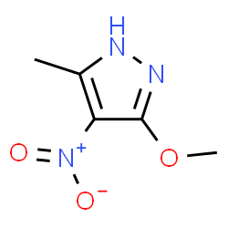 ChemSpider 2D Image | 3-Methoxy-5-methyl-4-nitro-1H-pyrazole | C5H7N3O3