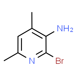 ChemSpider 2D Image | 2-Bromo-4,6-dimethyl-3-pyridinamine | C7H9BrN2