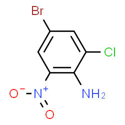 ChemSpider 2D Image | 4-Bromo-2-chloro-6-nitroaniline | C6H4BrClN2O2