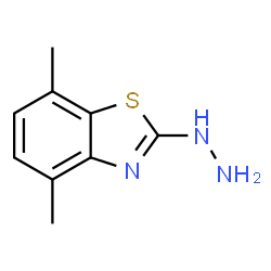 ChemSpider 2D Image | 2-Hydrazino-4,7-dimethyl-1,3-benzothiazole | C9H11N3S