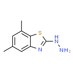ChemSpider 2D Image | 2-Hydrazino-5,7-dimethyl-1,3-benzothiazole | C9H11N3S
