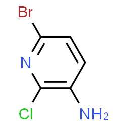 ChemSpider 2D Image | 6-Bromo-2-chloro-3-pyridinamine | C5H4BrClN2