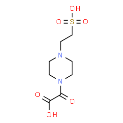 ChemSpider 2D Image | Oxo[4-(2-sulfoethyl)-1-piperazinyl]acetic acid | C8H14N2O6S