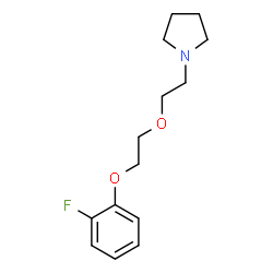 ChemSpider 2D Image | 1-{2-[2-(2-Fluorophenoxy)ethoxy]ethyl}pyrrolidine | C14H20FNO2