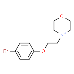 ChemSpider 2D Image | 4-[2-(4-Bromophenoxy)ethyl]morpholin-4-ium | C12H17BrNO2