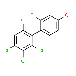 ChemSpider 2D Image | 2,2',3',4',6'-Pentachloro-4-biphenylol | C12H5Cl5O