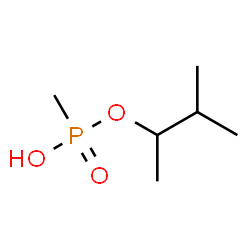 ChemSpider 2D Image | 1,2-DIMETHYLPROPYL HYDROGEN METHYLPHOSPHONATE | C6H15O3P