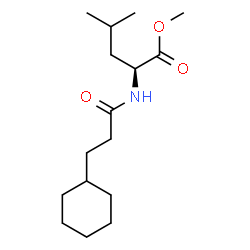 ChemSpider 2D Image | Methyl N-(3-cyclohexylpropanoyl)-L-leucinate | C16H29NO3