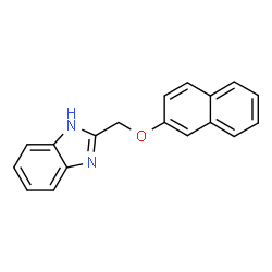 ChemSpider 2D Image | 2-[(2-Naphthyloxy)methyl]-1H-benzimidazole | C18H14N2O