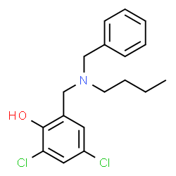 ChemSpider 2D Image | 2-{[Benzyl(butyl)amino]methyl}-4,6-dichlorophenol | C18H21Cl2NO