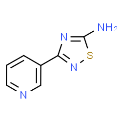 ChemSpider 2D Image | 3-(3-Pyridinyl)-1,2,4-thiadiazol-5-amine | C7H6N4S
