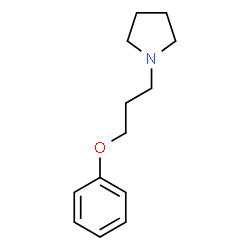 ChemSpider 2D Image | 1-(3-Phenoxypropyl)pyrrolidine | C13H19NO